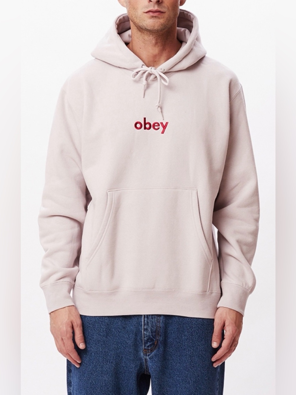 Obey | Lowercase | Purple Paste | Pullover Hoodie | Drop Shoulder | Size S